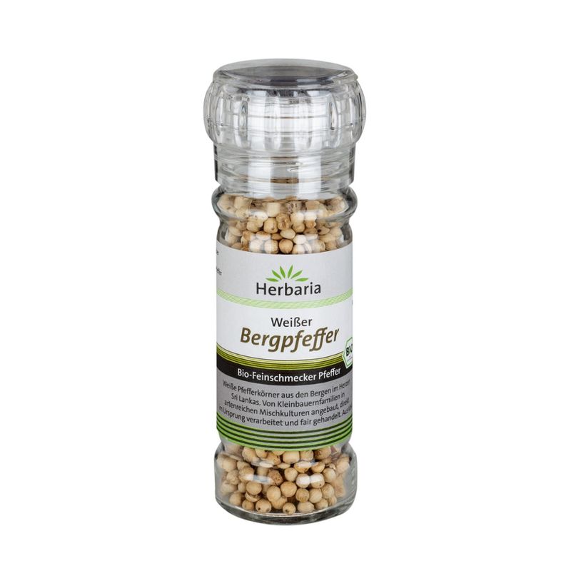 HERBARIA Weißer Bergpfeffer bio Mühle - Produktbild