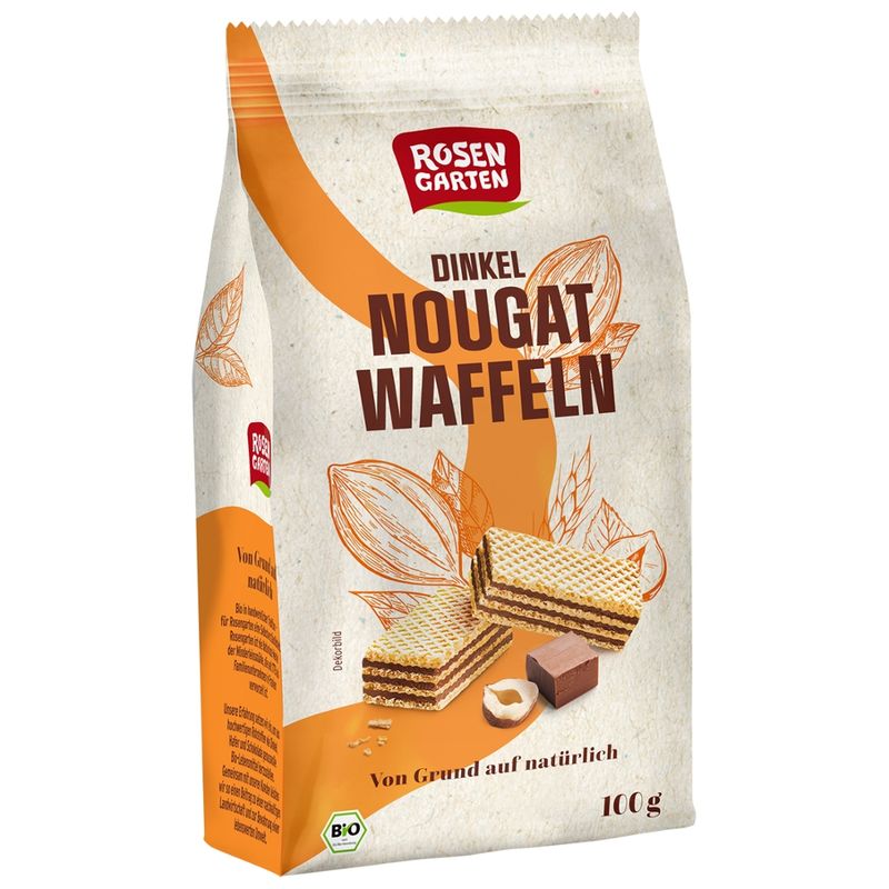 Rosengarten Dinkel-Nougat-Waffeln - Produktbild