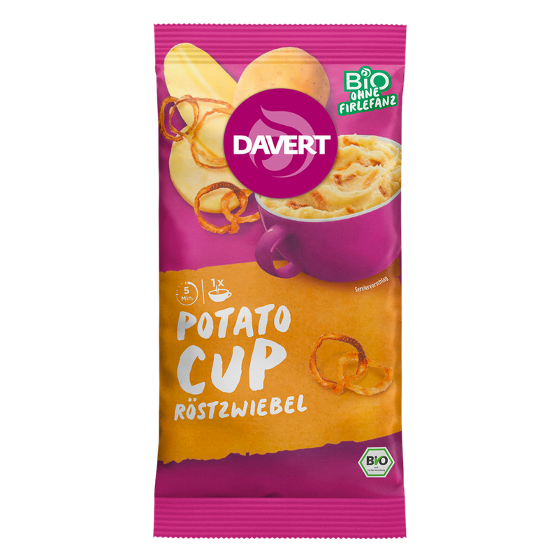 Davert Potato-Cup Röstzwiebel 54g - Produktbild