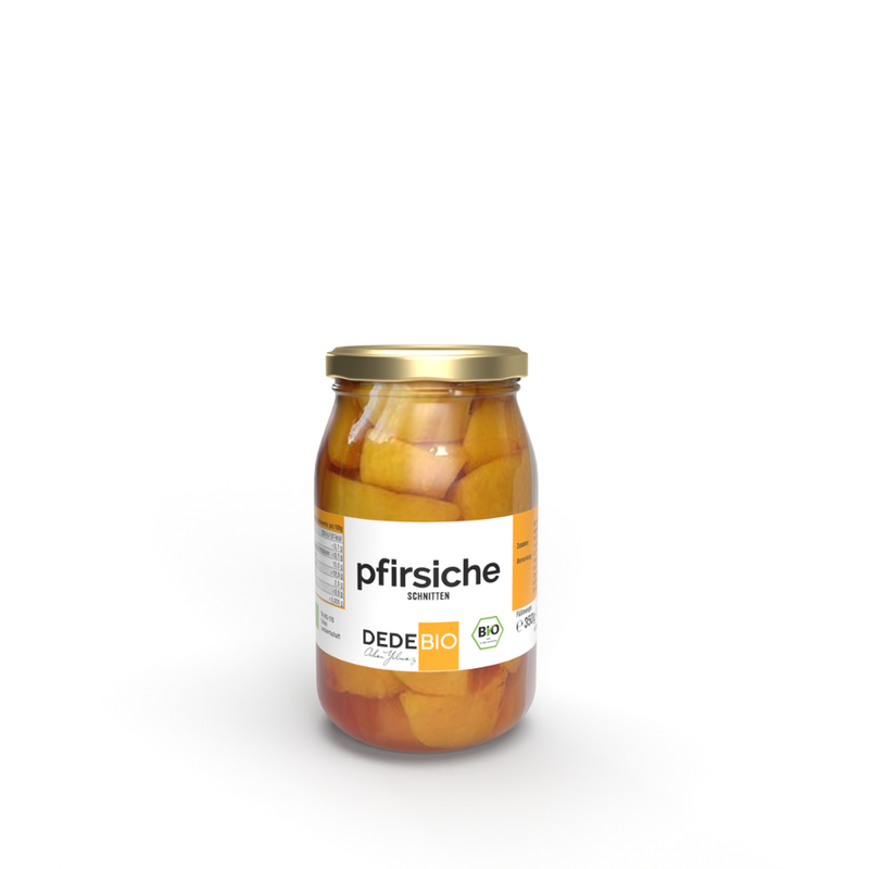 DEDEBIO  DEDEBIO Bio Pfirsiche 350g, Schnitten - Produktbild