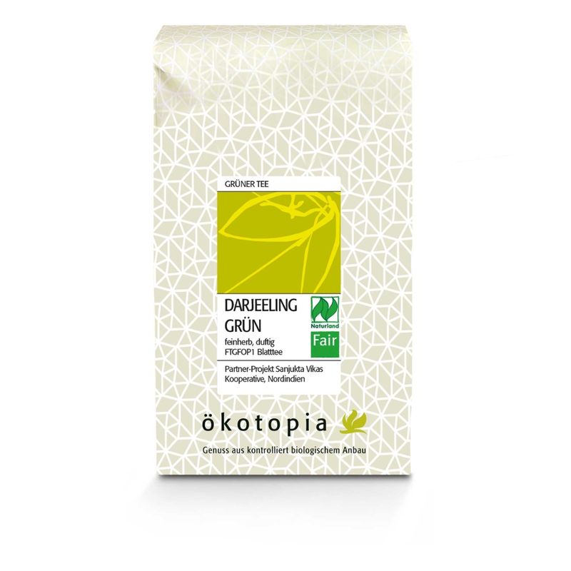 Ökotopia  Darjeeling Grün kbA 200g - Produktbild