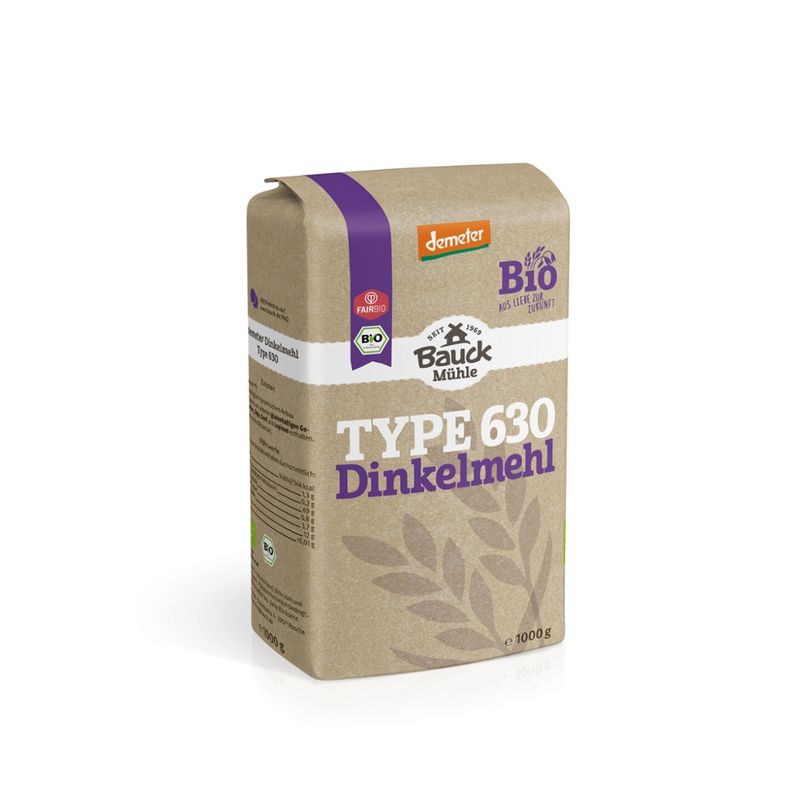 Bauck Mühle Dinkelmehl Type 630 hell Demeter - Produktbild