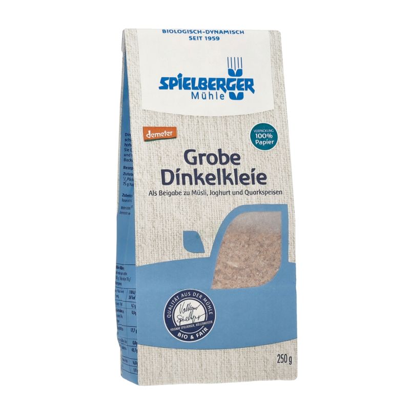 Spielberger Mühle Dinkelkleie grob, demeter - Produktbild