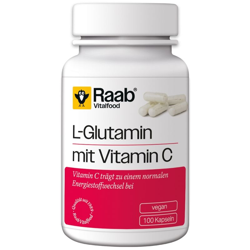 Raab Vitalfood L-Glutamin 100 Kapseln à 480 mg - Produktbild