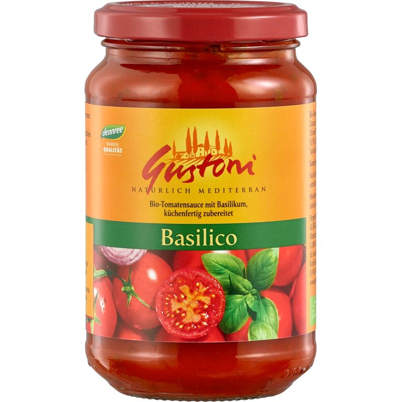 Gustoni Tomatensauce mit Basilikum, küchenfertig zubereitet - Produktbild