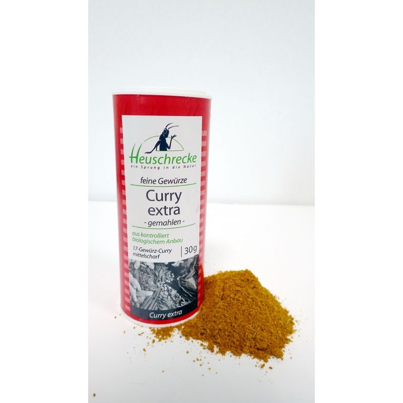 Heuschrecke Curry extra, mittelscharf, gemahlen, kbA - Produktbild