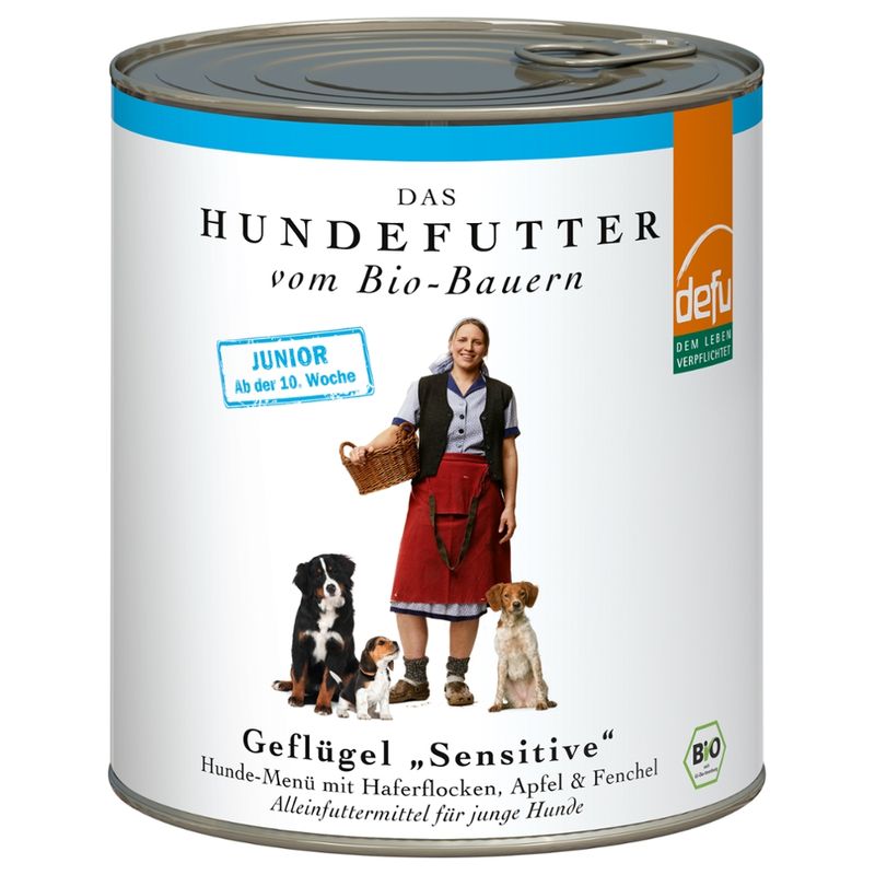 defu - Das Tierfutter vom Bio-Bauern Junior Geflügel "Sensitive" - Produktbild