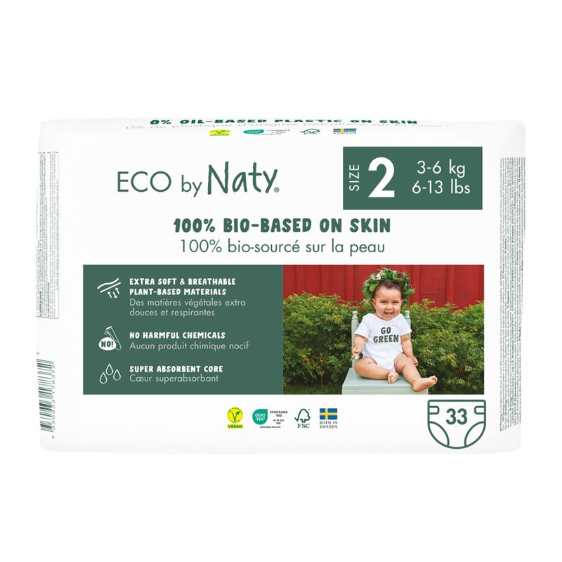 Naty Eco by Naty Windeln Gr. 2 (3-6 kg), 33 St - Produktbild