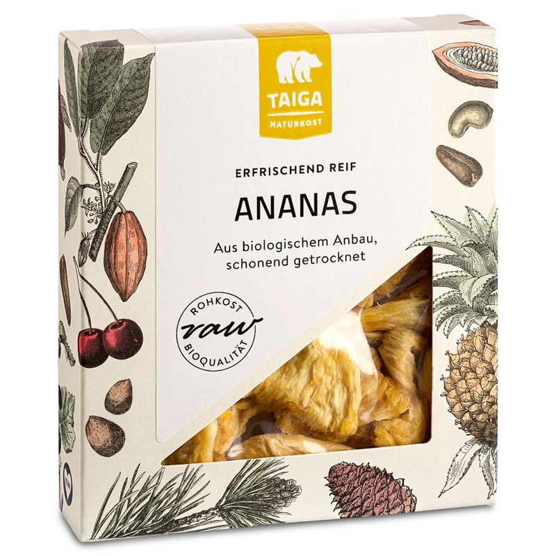 TAIGA NATURKOST Ananas, bio, Rohkost-Qualität - Produktbild