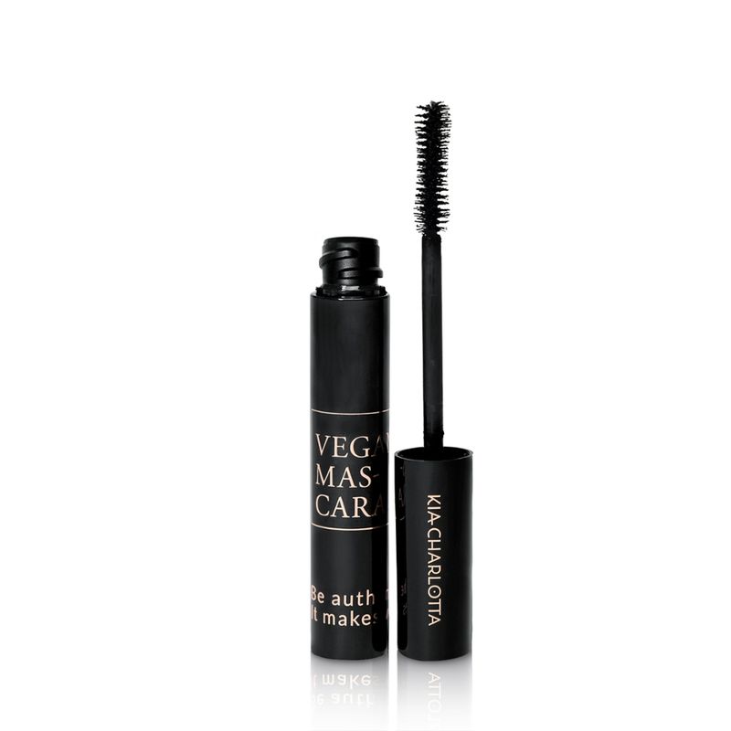 Kia-Charlotta Kia-Charlotta, Vegan Mascara  Eyes on me (Schwarz), Zertifiziert vegan, Zertifizierte Naturkosmetik, ube 100% recycelt & recycelbar, Pflegend durch Aloe Vera, Jojobaöl und natürlichem Goji-Beeren-Extrakt - Produktbild