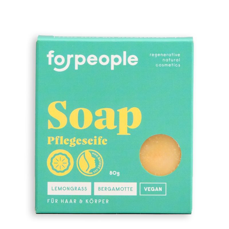4peoplewhocare Seife Citrus - mit Lemongrass und Bergamotte - Produktbild