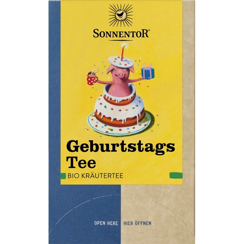 Sonnentor GeburtstagsTee, Doppelkammerbeutel - Produktbild
