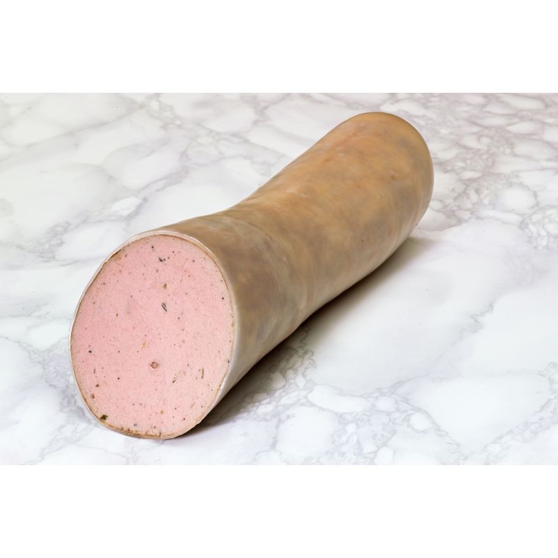 Chiemgauer Naturfleisch Kalbs-Leberwurst fein mit Kräutern, Stange ca. 1 kg, kbA - Produktbild