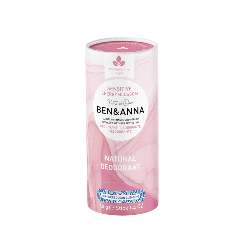 Ben&Anna Natural Care Ben&Anna Natural Care Papertube Deodorant Sensitive Japanese Cherry Blossom 40g - Produktbild