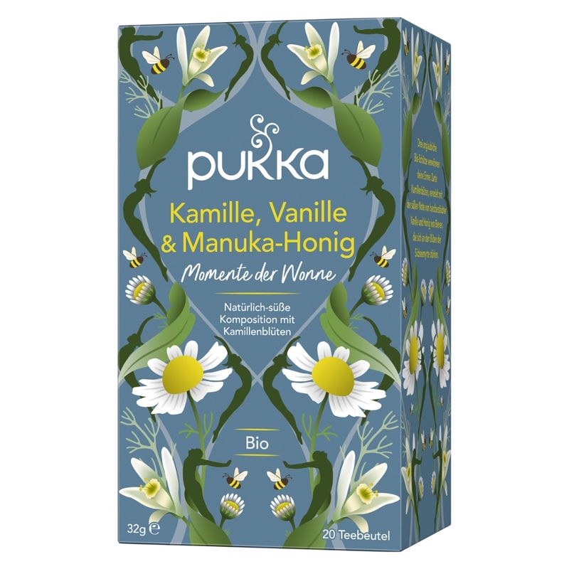 Pukka Pukka Bio-Kräutertee Kamille, Vanille & Manuka-Honig,  20 Teebeutel - Produktbild