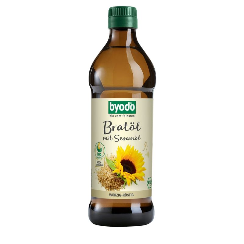 Byodo Bratöl mit Sesamöl - mit feinnussiger Sesamnote, 0,5 l - Produktbild