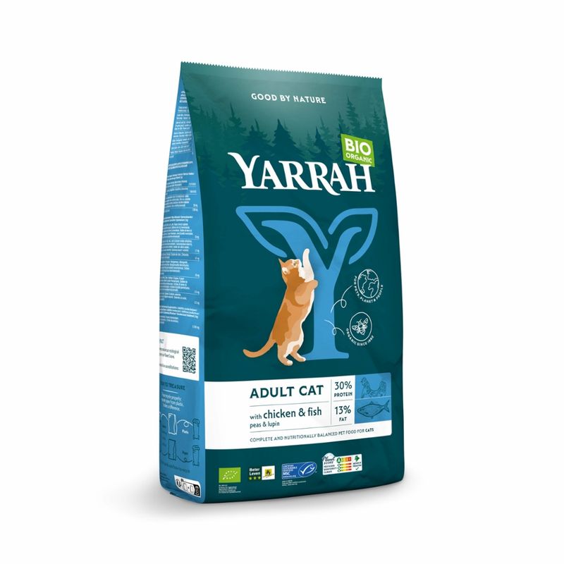 Yarrah Organic Petfood Yarrah Bio Katze Trockenfutter Huhn & Fisch (MSC) - Produktbild