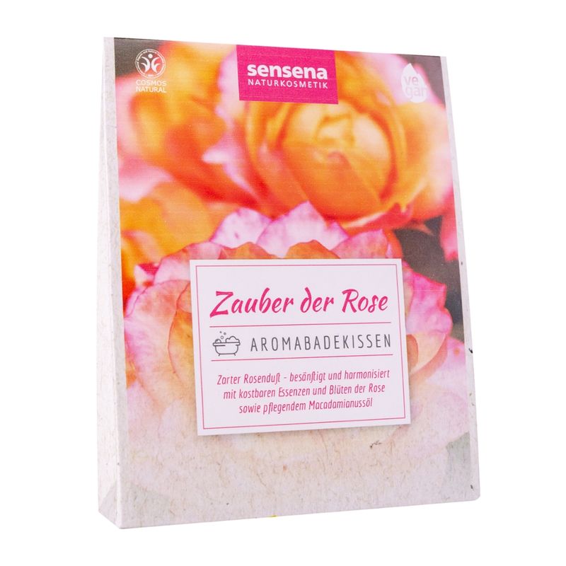 sensena Naturkosmetik Aromabadekissen "Zauber der Rose" 60g - Produktbild