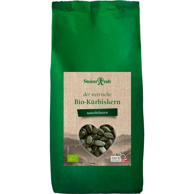 STEIRERKRAFT STEIRERKRAFT Steirische Bio Kürbiskerne g.g.A naturbelassen, keimreduziert 1000 g - Produktbild