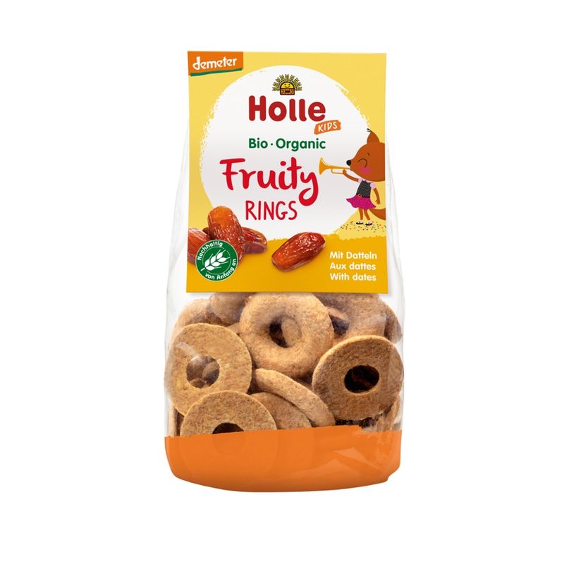 Holle  Bio-Fruity Rings mit Datteln - Produktbild