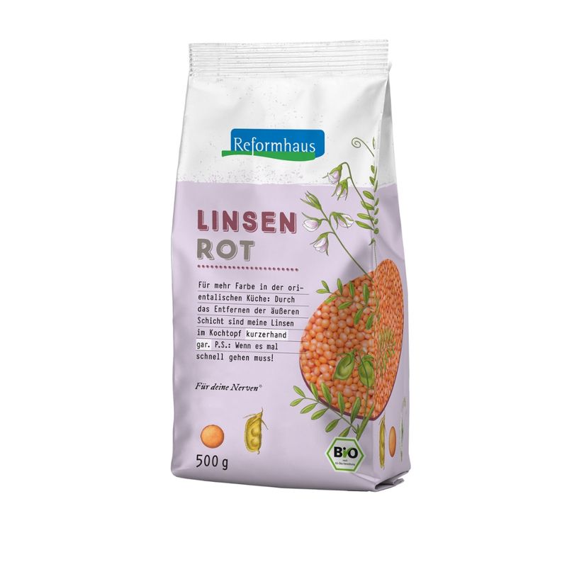 Reformhaus Linsen rot ganz bio - Produktbild