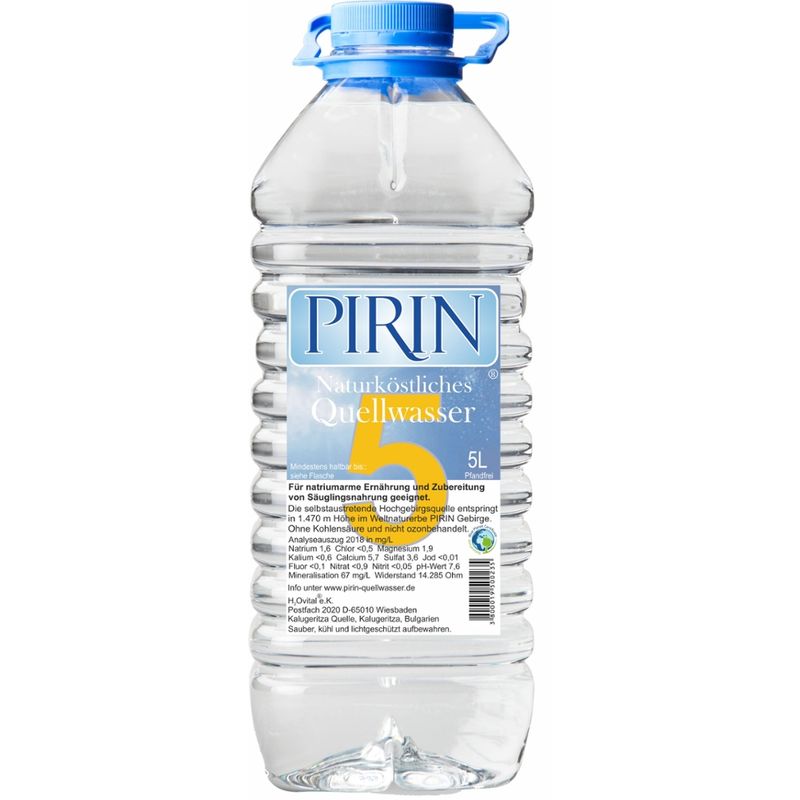 PIRIN - Naturköstliches Quellwasser PIRIN 5 - Naturköstliches Quellwasser - Produktbild