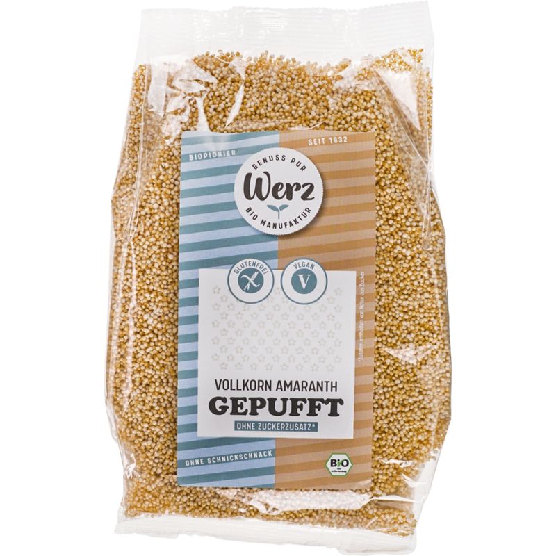 Naturkornmühle Werz Vollkorn Amaranth gepufft, glutenfrei - Produktbild