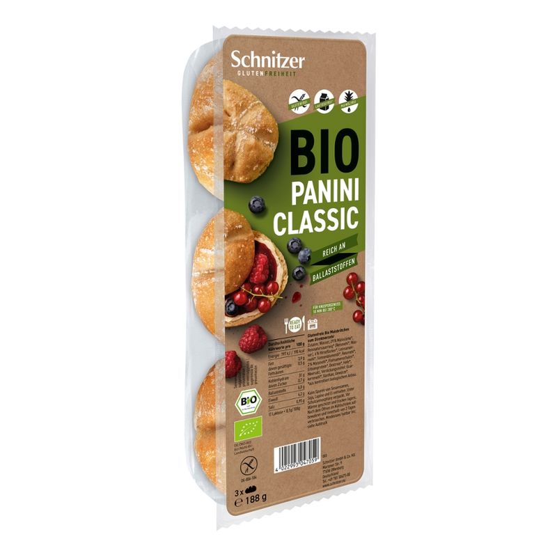 Schnitzer GLUTENFREIHEIT Bio Panini Classic - Produktbild