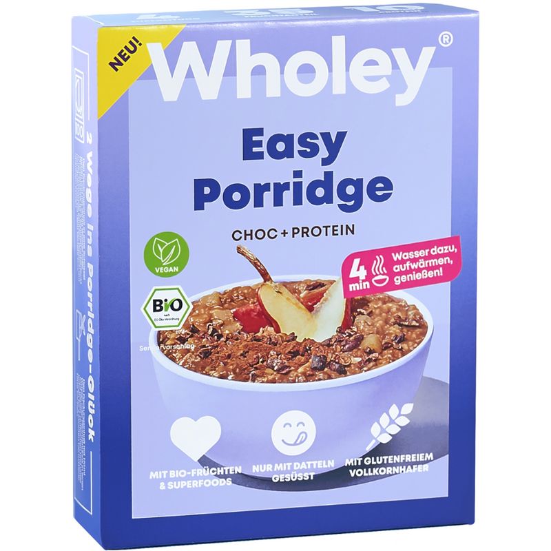 Wholey Wholey Easy Porridge Choc Protein - Produktbild