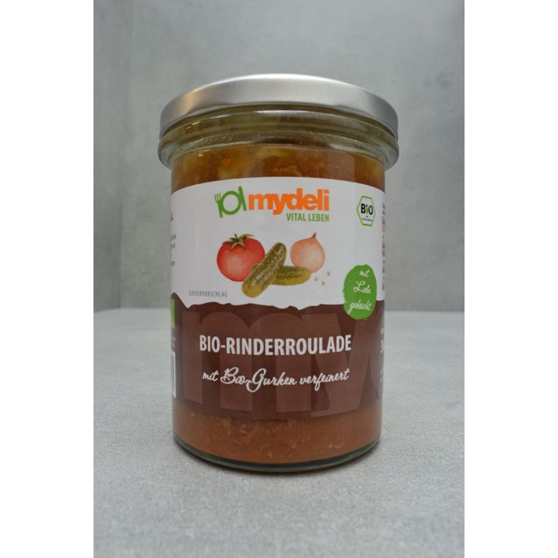 mydeli BIO Rinderroulade in Sauce (BIO Rinderroulade aus der Unterschale in würziger Sauce) - Produktbild