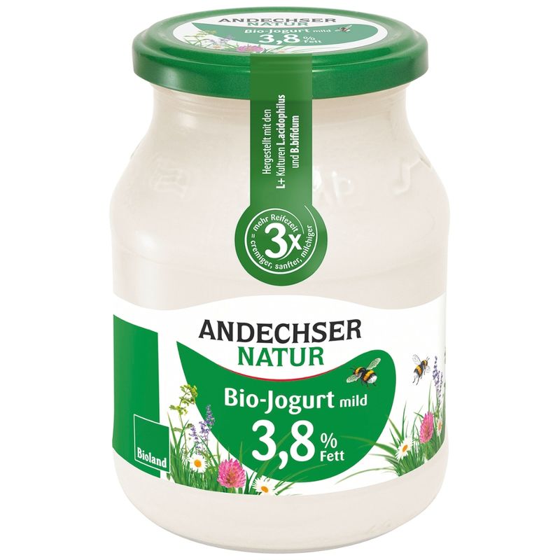 Andechser Natur Bio Jogurt mild 3,8% - Produktbild