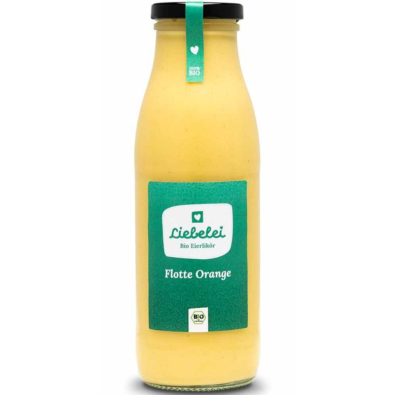 Liebelei Liköre  Liebelei Bio Eierlikör Flotte Orange - 0,5 L - Produktbild