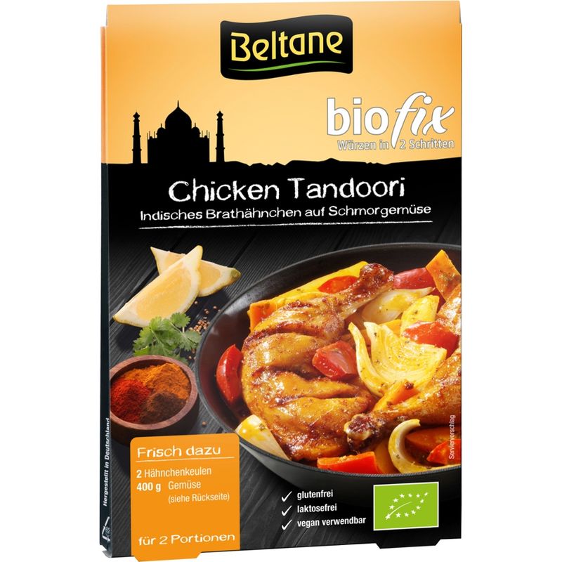 Beltane Beltane Biofix Chicken Tandoori, vegan, glutenfrei, lactosefrei - Produktbild