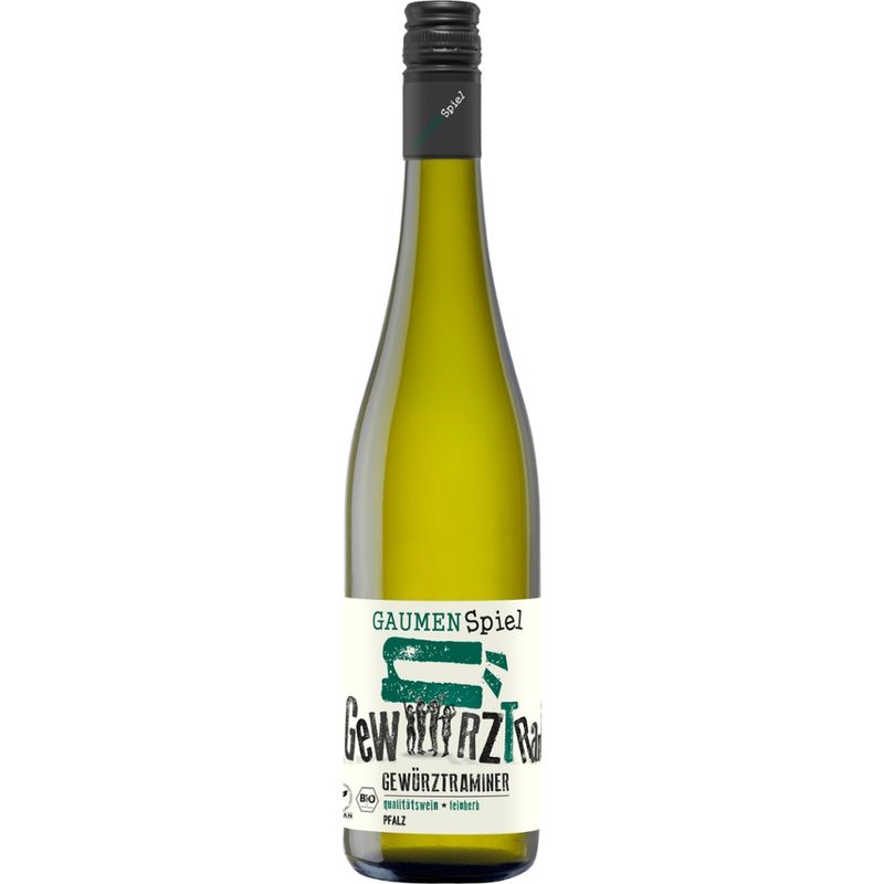 Gaumenspiel Gaumenspiel Gewürztraminer Qualitätswein feinherb Bio Vegan 0,75 l - Produktbild