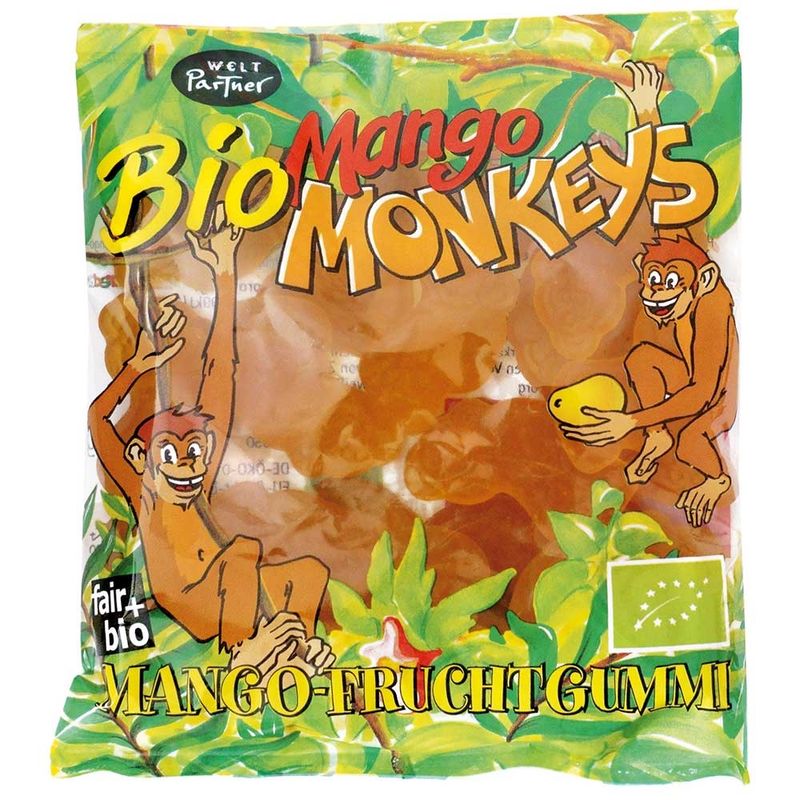 WeltPartner Bio-Mango Monkeys, Fruchtgummi - Produktbild
