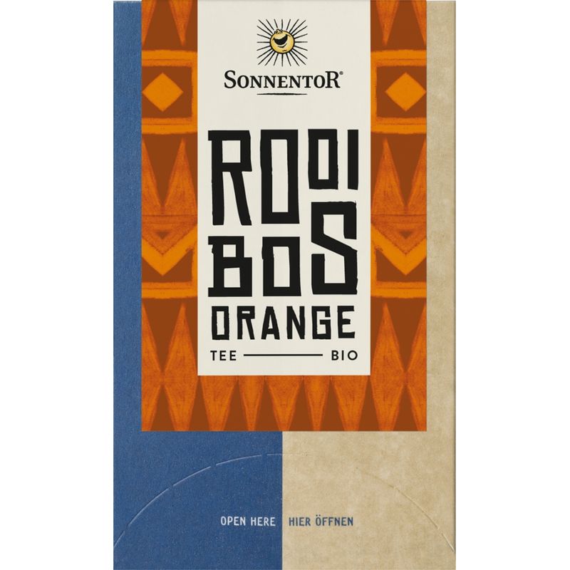 Sonnentor Rooibos Orange Tee, Doppelkammerbeutel - Produktbild