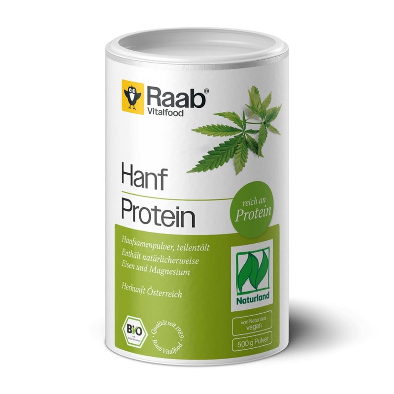 Raab Vitalfood Bio Hanfprotein Pulver Naturland - Produktbild