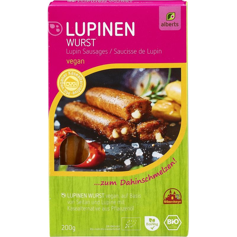 Alberts Lupinenwurst "zum Dahinschmelzen" - Produktbild