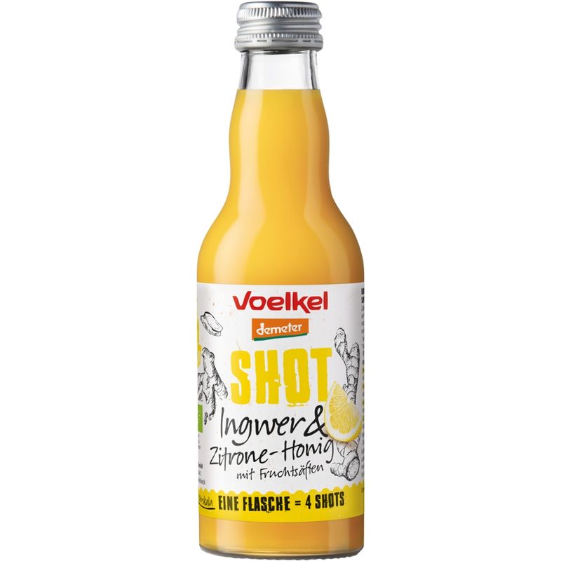 Voelkel Shot Ingwer & Zitrone - Honig mit Fruchtsäften - Produktbild