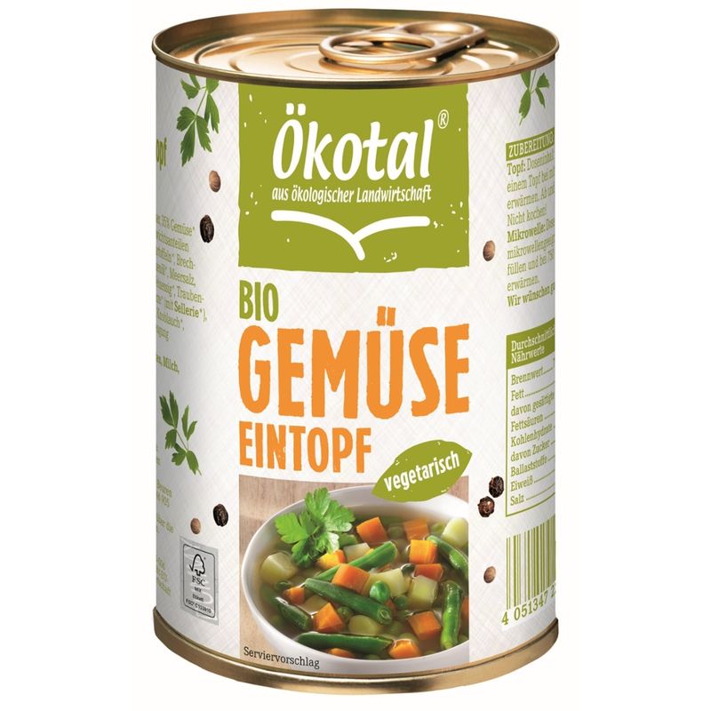 Ökotal Bio Gemüseeintopf vegetarisch - Produktbild