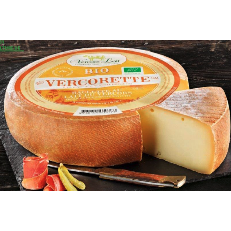 Vercors Lait Raclette Vercorette Bio hergestellt mit  Kuhmilch aus dem Vercors - Produktbild