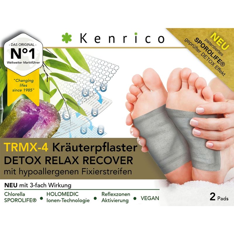 Kenrico TRMX-4 Kräuterpflaster DETOX-RELAX-RECOVER (2 Stk) - Produktbild