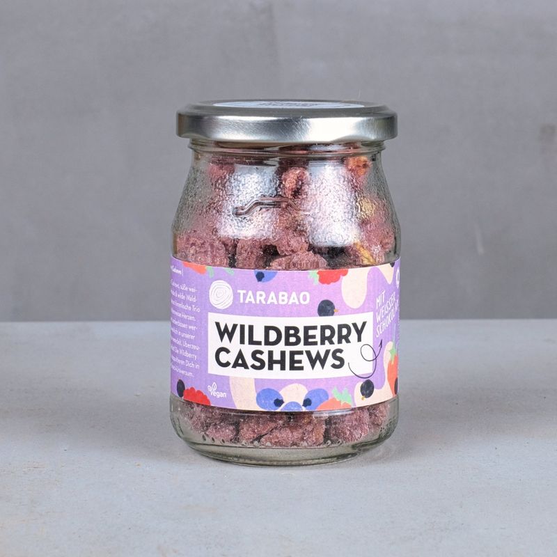 TARABAO Wildberry-Cashews im Pfandglas - Produktbild