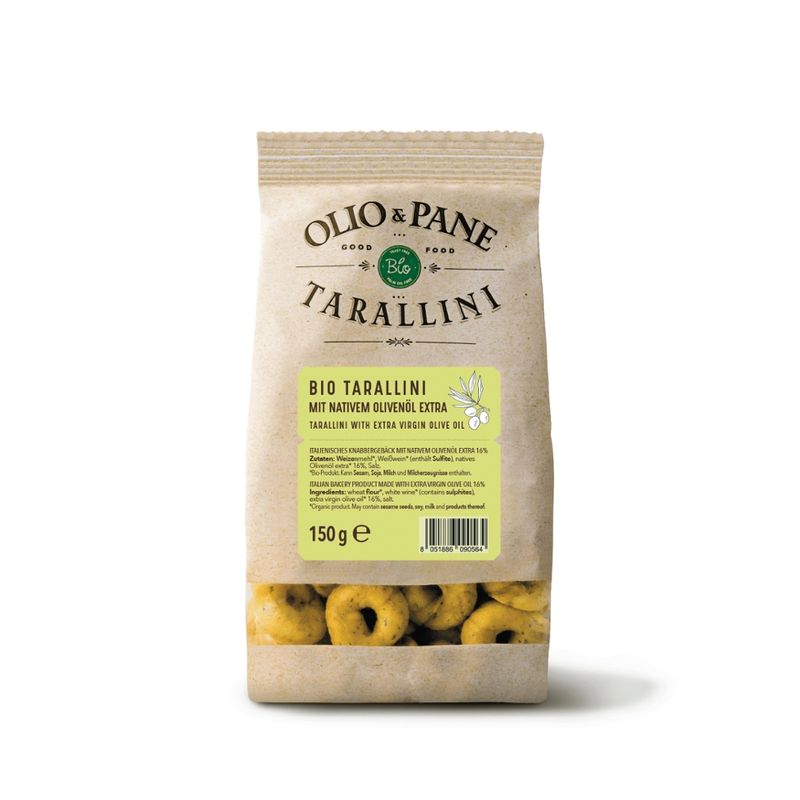Olio&Pane Bio Tarallini mit nativem Olivenöl extra - Produktbild