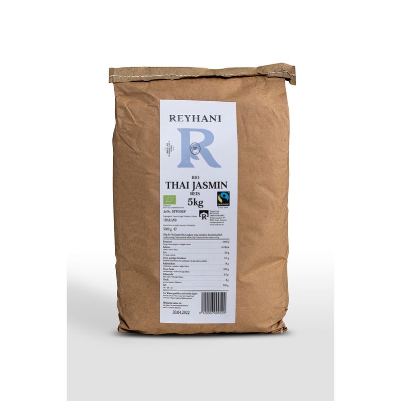 Reyhani Reyhani Bio Thai Jasmin weiß Fairtrade 5kg - Produktbild