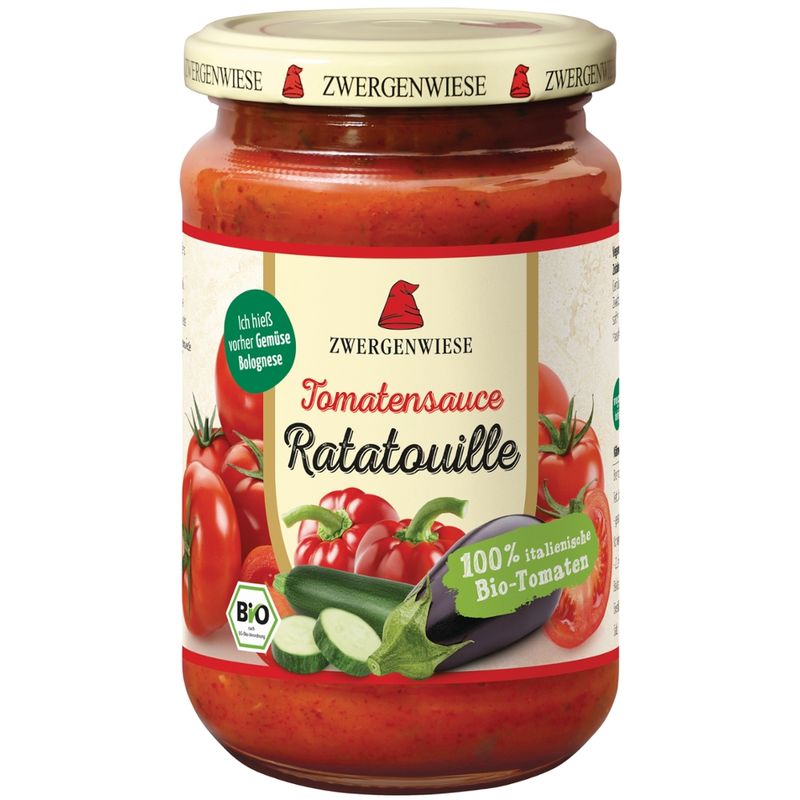 Zwergenwiese Tomatensauce Ratatouille ehem. Gemüse Bolognese - Produktbild