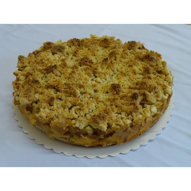 Biokonditorei & Bäckerei Bucheckchen Bio Apfelkuchen mit Streusel rund - Produktbild