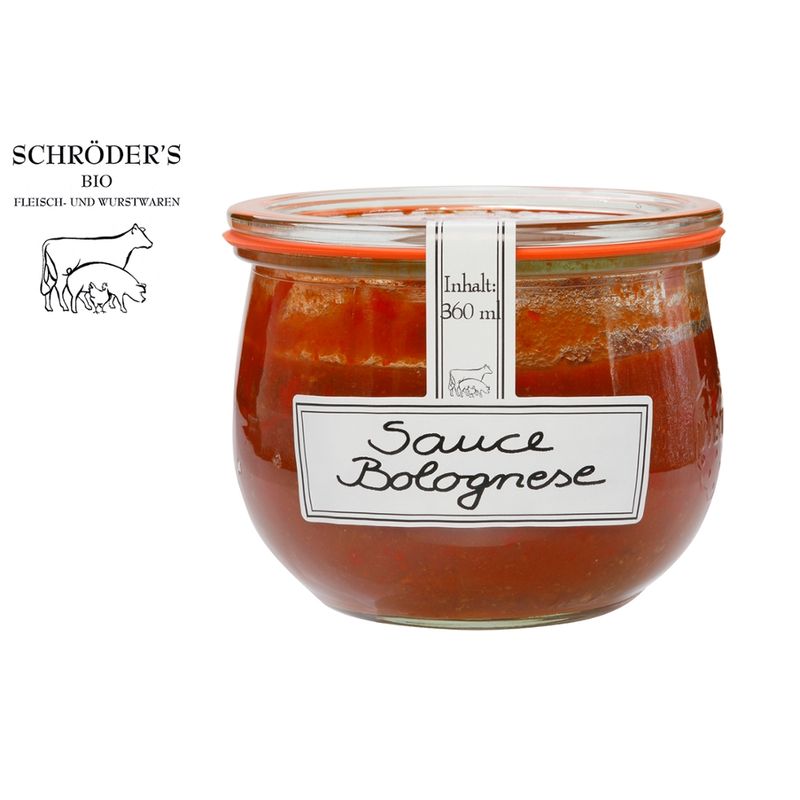 Schröder's Bio Fleisch- und Wurstwaren Sauce Bolognese - Produktbild