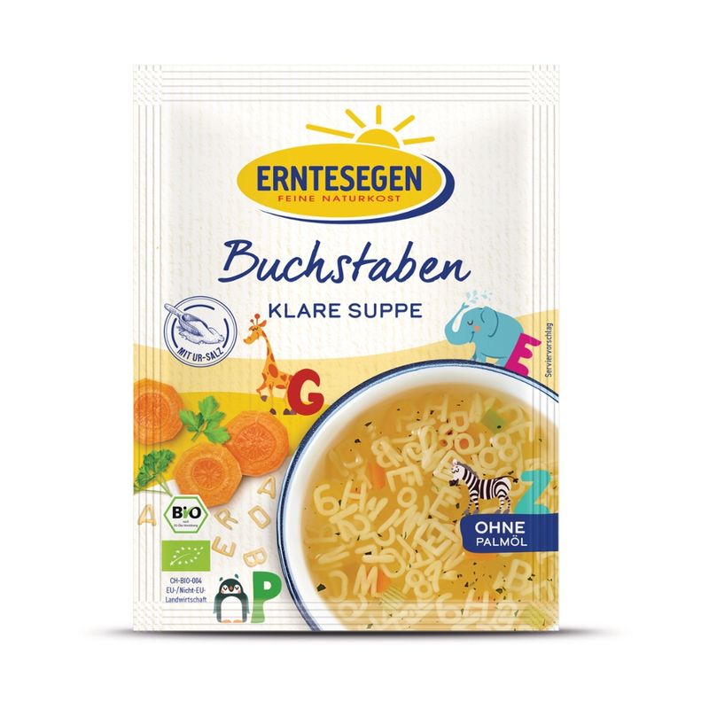 Erntesegen Buchstaben Klare Suppe Bio - Produktbild