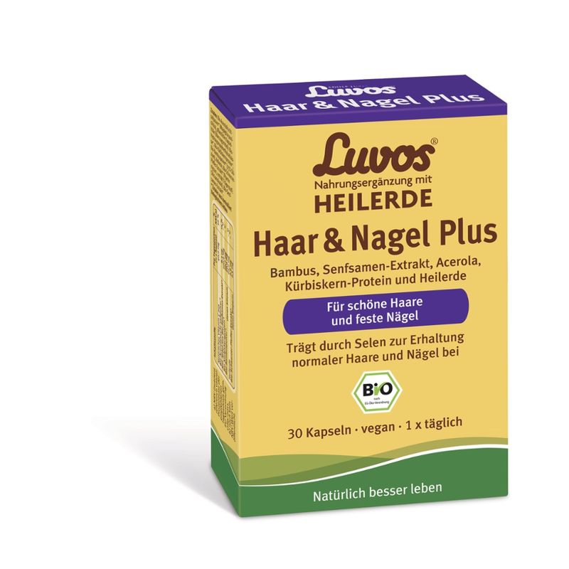 Luvos Nahrungsergänzung mit Heilerde Luvos Haar & Nagel Plus Kapseln - Produktbild